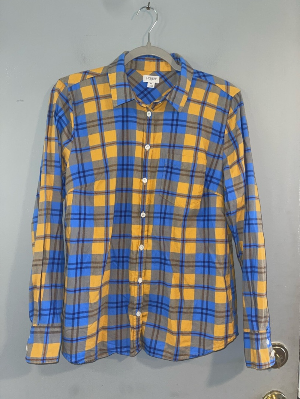 J. Crew Factory Flannel button-up shirt in‎ boy fit Size M